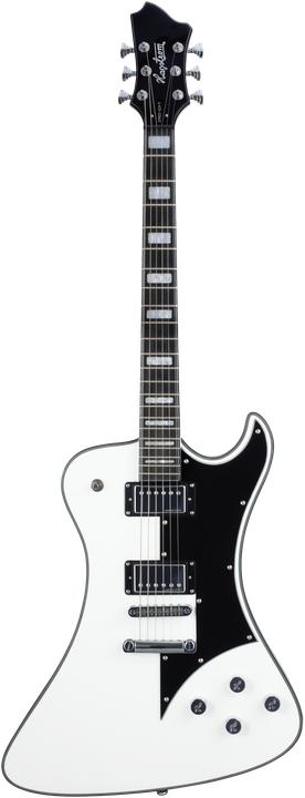 Actual product image Hagstrom Electric Guitar, Fantomen, White Gloss (Electric guitar, Body: Mahogany, Fingerboard: Resinator, Neck: Mahogany)