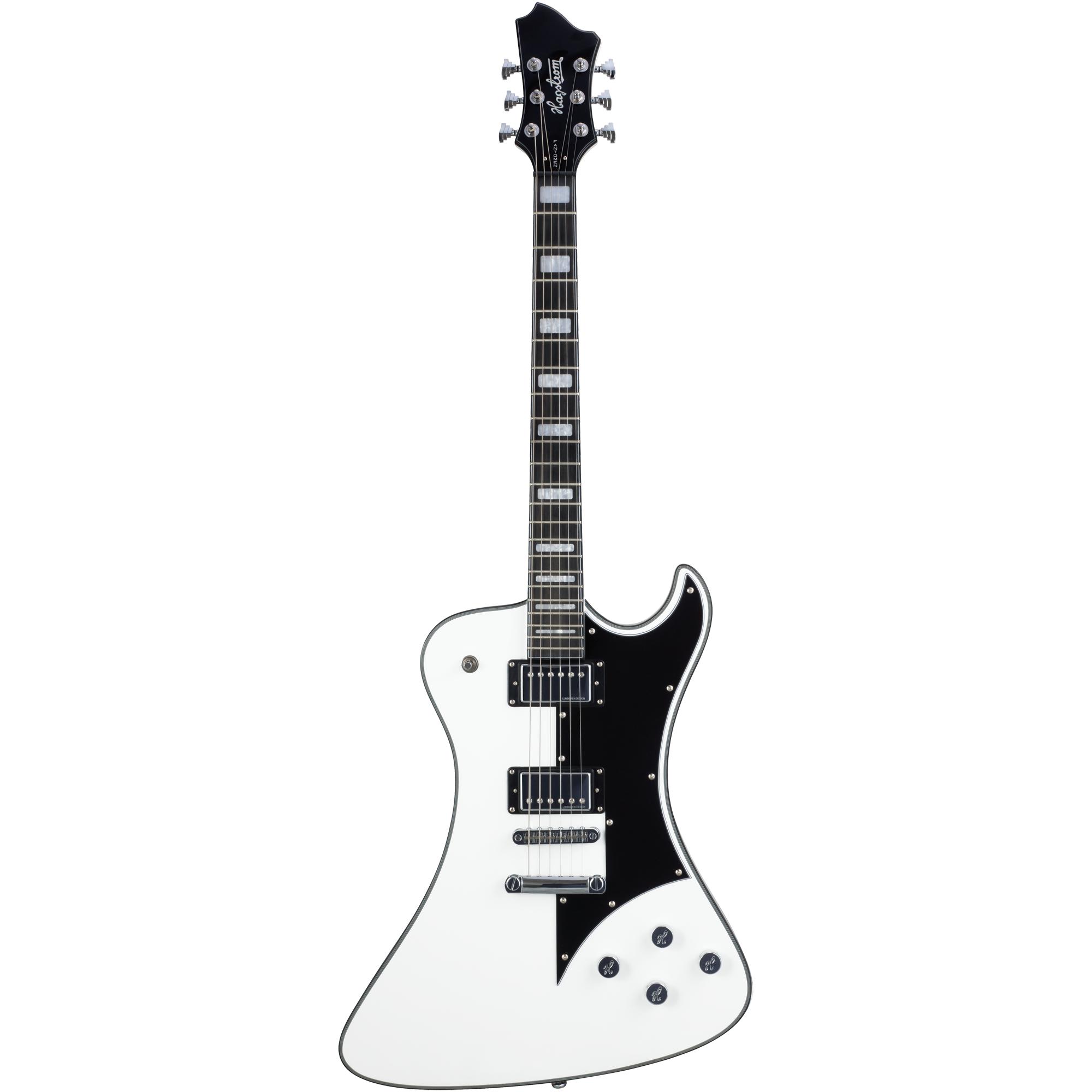 Hagstrom Chitarra elettrica, Fantomen, Bianco lucido (Chitarra elettrica, Corpo: Mogano, Tastiera: Resinator, Collo: Mogano), Chitarra, Bianco