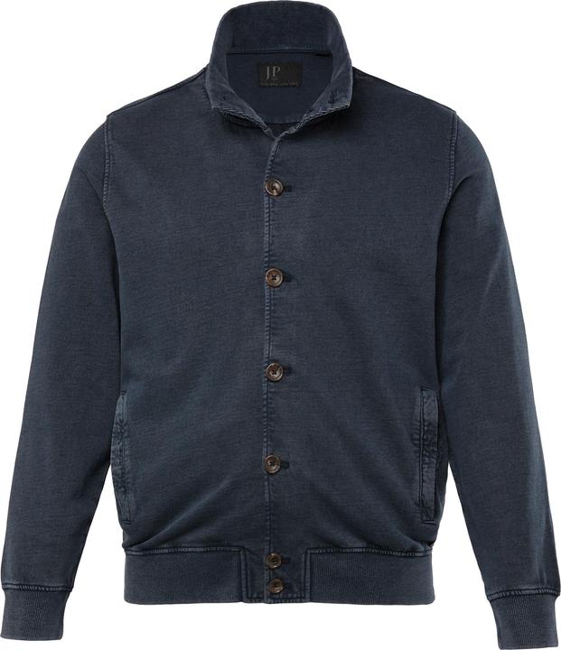 Produktbild JP1880 JP 1880 Sweatjacke, Stehkragen, Knopfleiste, Vintage Look (3XL)