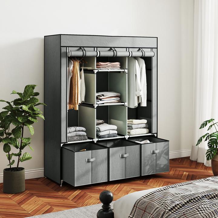 Image du produit Homcom Armoire en tissu (125 x 43 x 162,5 cm)