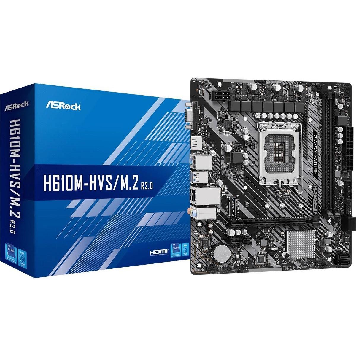 AsRock H610M-HVS/M.2 R2.0 (LGA 1700, Intel H610, mATX), Mainboard