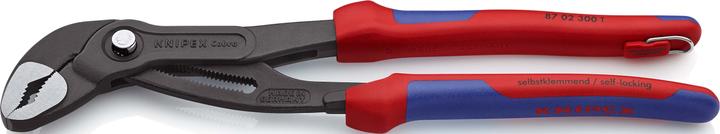 Produktbild Knipex Wasserpumpenzange Cobra® L.300mm Spann-W.70mm BK grau atram. pol. Griffe 2Komp.-Hüllen Mehrkompon... (300 mm)