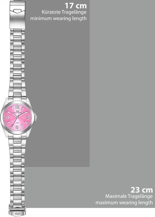 Actual product image Ladies Quartz Watch Majestia Stainless Steel Silver - 32436 (Analogue wristwatch, 37.50 mm)