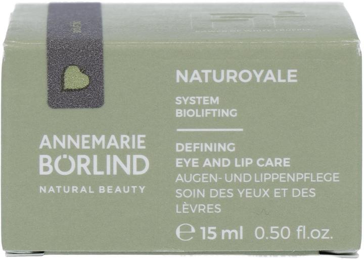 Immagine prodotto Annemarie Börlind Börlind Naturoyale Trattamento Occhi e Labbra Definitivo (Crema per la cura degli occhi, 15 ml, Giorno + Notte)