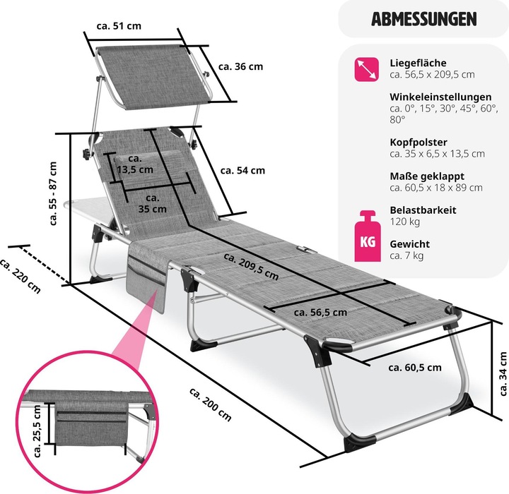 Produktbild tectake Lorella (200 cm)