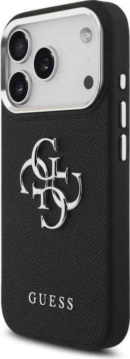 Produktbild Guess - Hardcase 4G Grained Big and Classic Logo (GUHCP17LPG4SMCEK) - iPhone 17 Pro - Black (Apple iPhone 17 Pro)