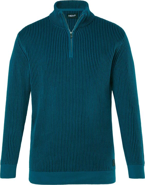 Immagine prodotto Men+ Maglione polo in cotone con collo con zip, fino alla tg. 8XL (XL)
