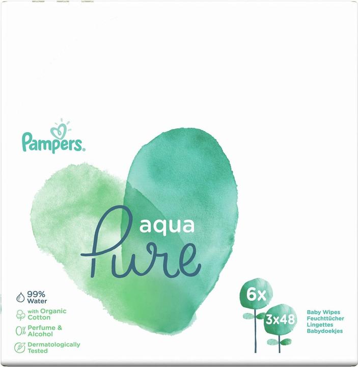 Actual product image Pampers Aqua Pure (144 pcs.)