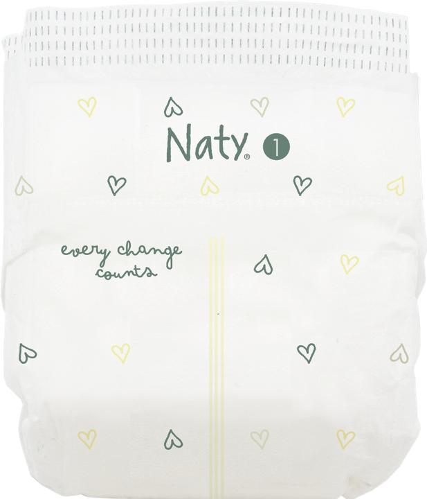 Productafbeelding Naty Nieuw geboren nr. 1 (Gr. 1, Verplaatsbaar pakket, 25 Stuk)