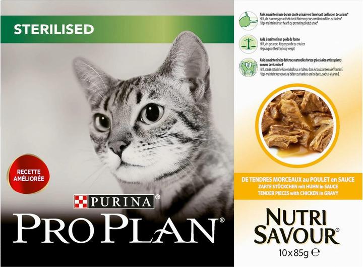 Pro Plan Cat Nutrisavour Sterilised Huhn (Adult, 1 Stk., 850 g)