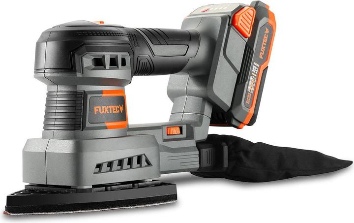 Image du produit Fuxtec Ponceuse vibrante sans fil 20V FX-E1MS20 SET avec 1 x batterie 2Ah, 1 x chargeur 1A (Ponceuse vibrante)