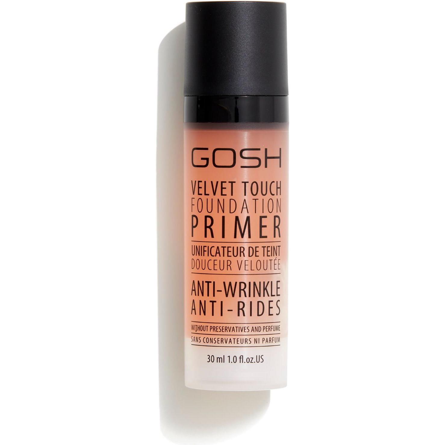 Gosh, Primer + Base, VELVET TOUCH foundation primer anti-wrinkle 30 ml
