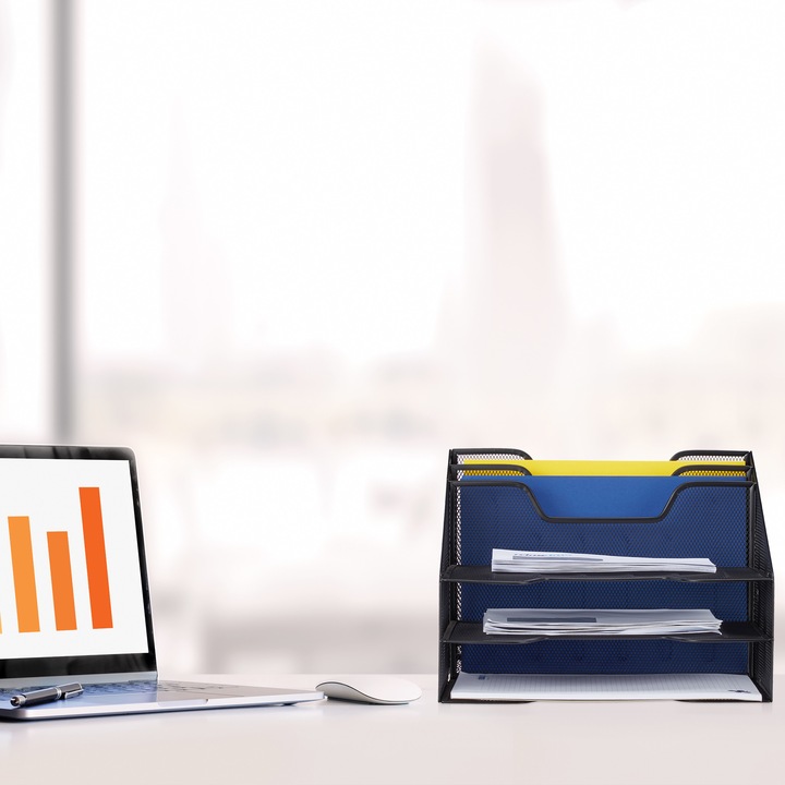 Actual product image Relaxdays Document Organizer, 5 Compartments (A4)