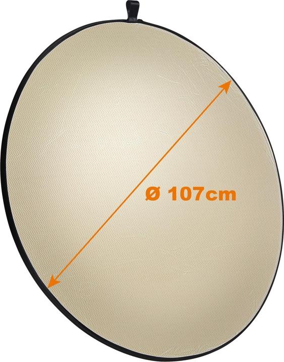 Actual product image Walimex 5in1 Folding reflector set wavy, Ø107cm (Folding reflector, 107 cm)