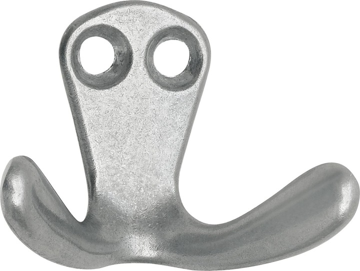 Siro Doppelhaken Hapi Breite 44 mm, Höhe 33 mm, Aluminium poliert