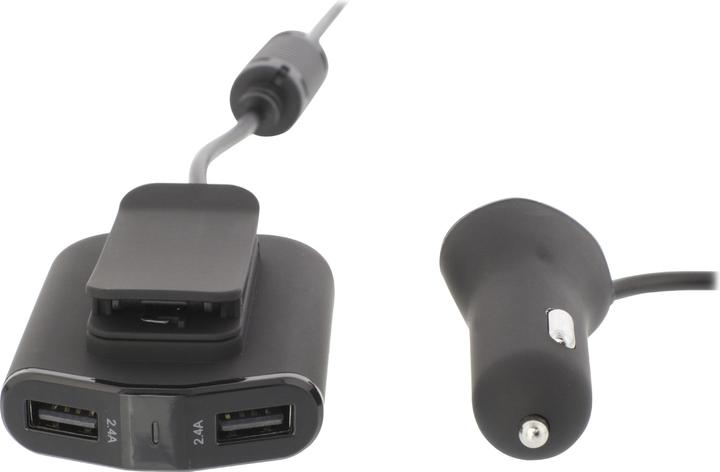 Produktbild Sweex Auto-Ladegerät 4-Ausgänge 9.6 A USB Schwarz