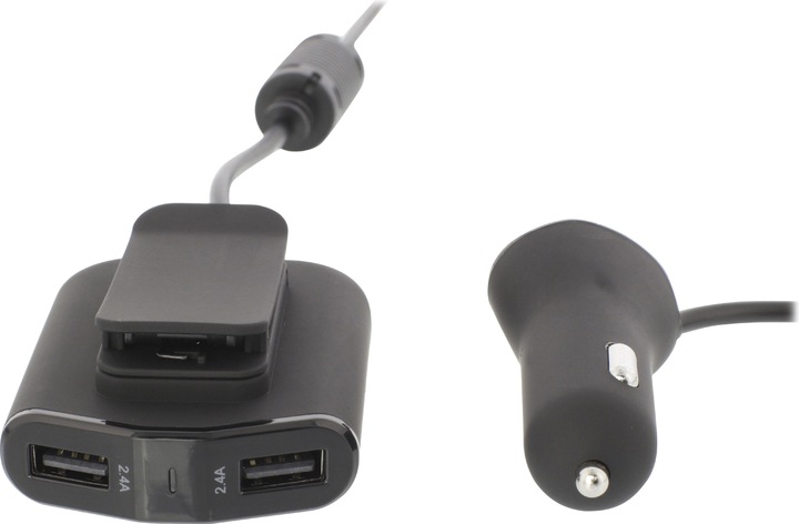 Immagine prodotto Sweex Caricabatterie da auto 4 uscite 9,6 A USB Nero