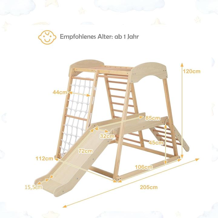 Produktbild Flexa DREAMADE Kinder Klettergerüst, Natur