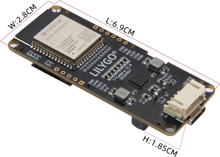 Actual product image Lilygo T-Camera S3 OV5640
