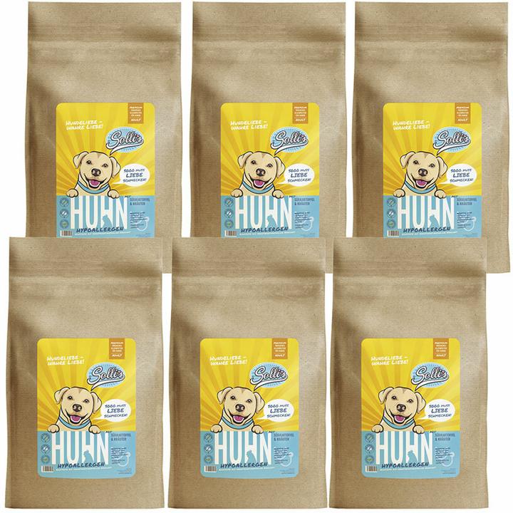 Produktbild Sollis Trockenfutter Hund Huhn 12kg (Regular) (Adult, 1 Stk., 12000 g)