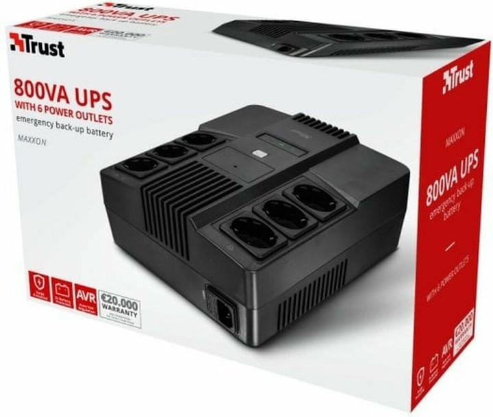 Actual product image Trust Usv Maxxon Powerip Ups 800va (0.80 VA, 800 W)
