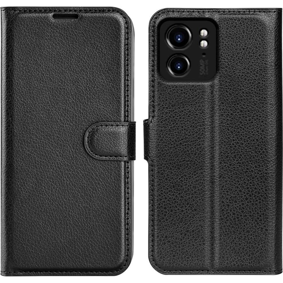 Thumbnail - Screenguard Motorola Edge 40 Leather Guard Lederhülle (Motorola Edge 40), Smartphone Hülle, Schwarz