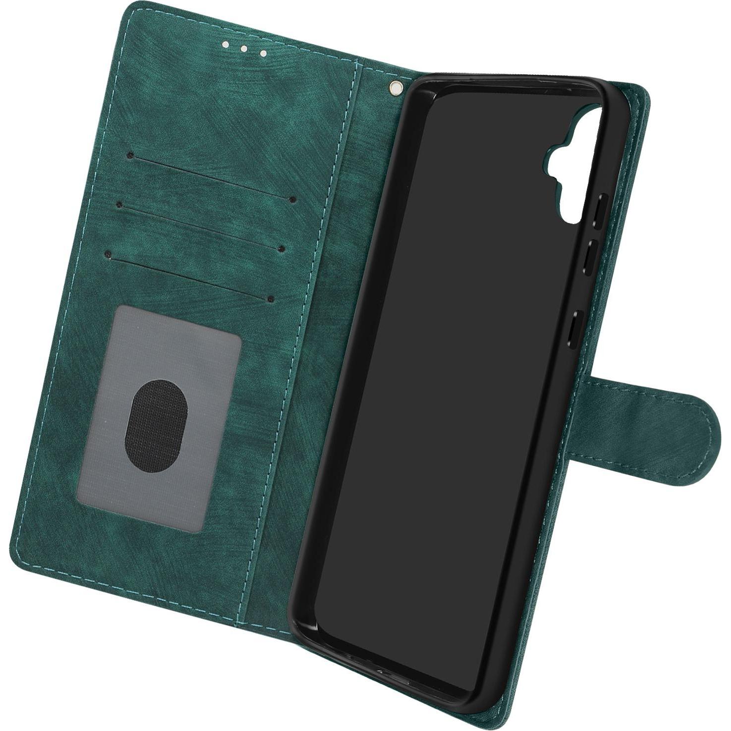 Avizar Strap Cover Portemonnaie-Hülle Series (Samsung Galaxy A05), Smartphone Hülle, Grün
