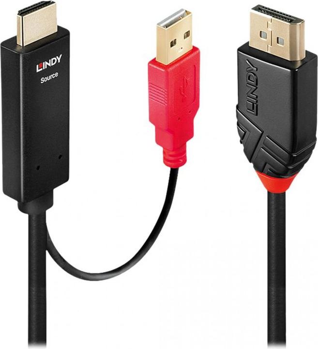Immagine prodotto Lindy DisplayPort — HDMI (Typ A)| USB A (0.50 m)