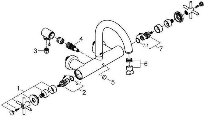 Produktbild Grohe Atrio Wannenbatterie