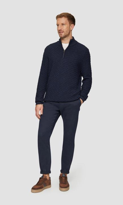 Produktbild S.Oliver Strickpullover Strukturierter Pullover mit Half-Zip (XL)