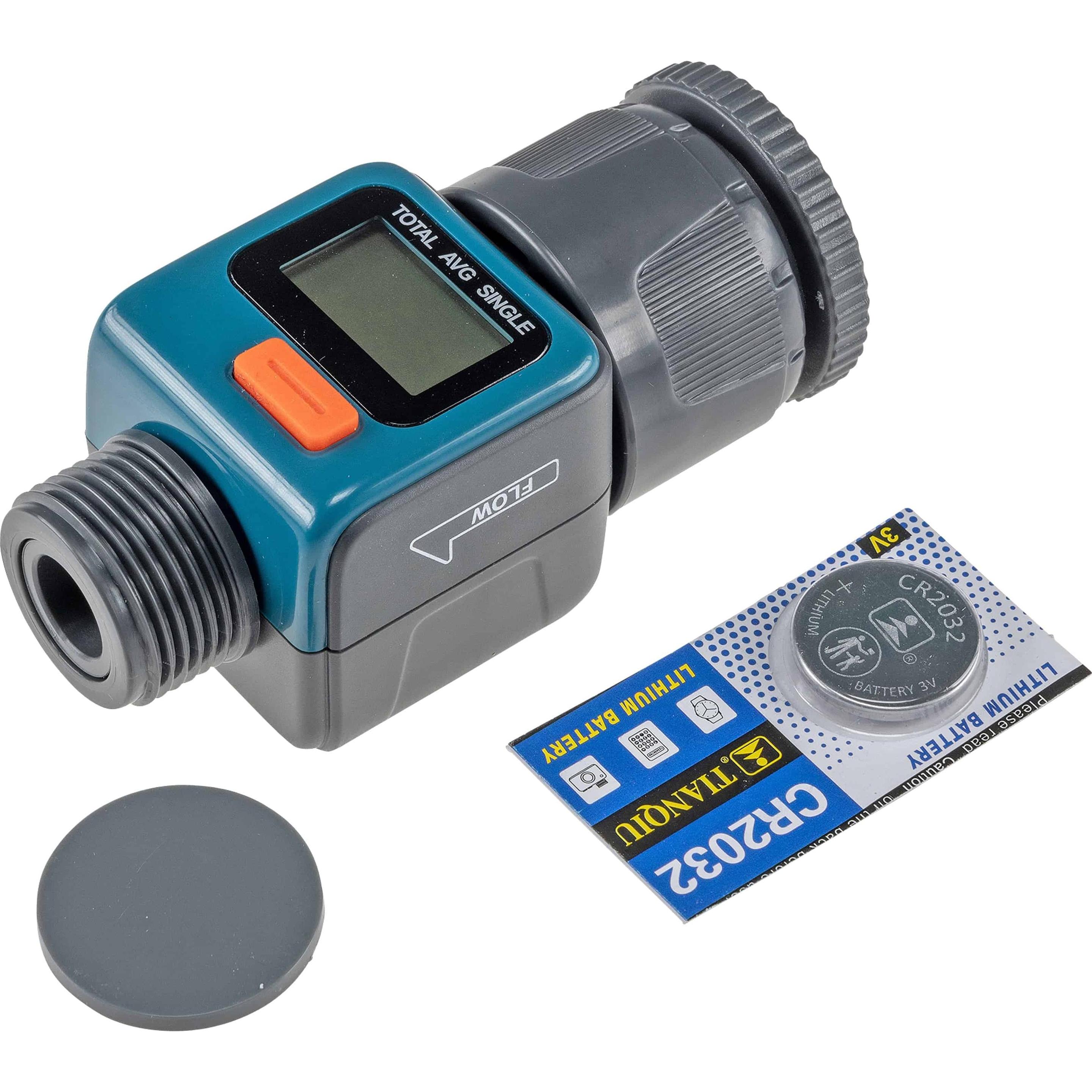 Thumbnail - Chilitec, Bewässerungssystem, Digitaler Wasserzähler CT-WZ4, mit Adapter 1" u. 3/4"