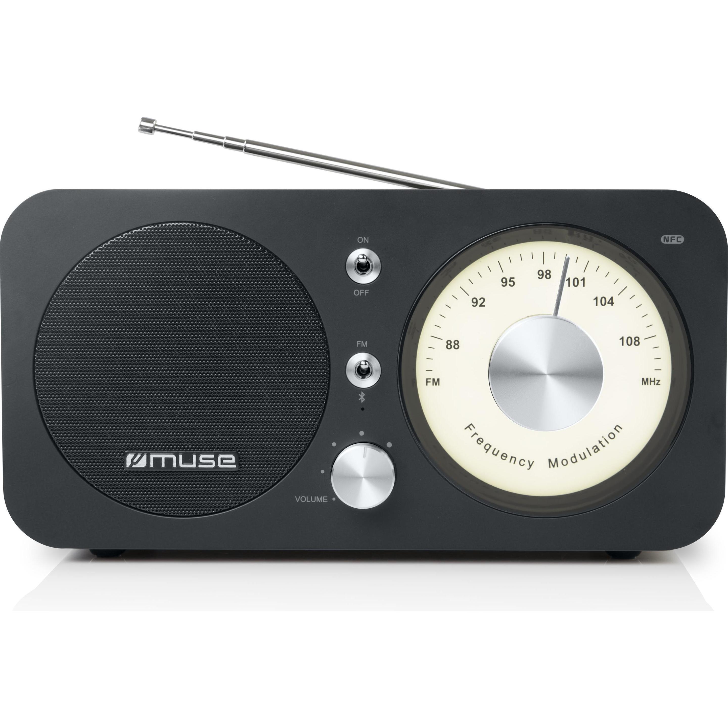 Muse M-095 BT Tragbar (FM, UKW, Bluetooth), Radio, Rot