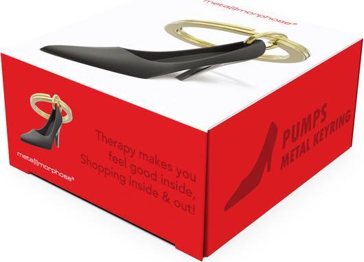 Actual product image Metalmorphose Keyring High Heel, matt black gold