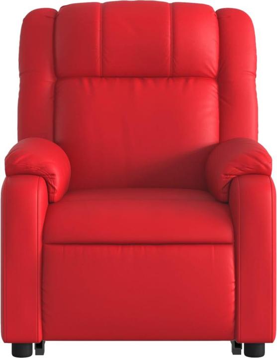Immagine prodotto VidaXL Poltrona massaggiante con ausilio stand-up poltrona TV elettrica in similpelle rossa