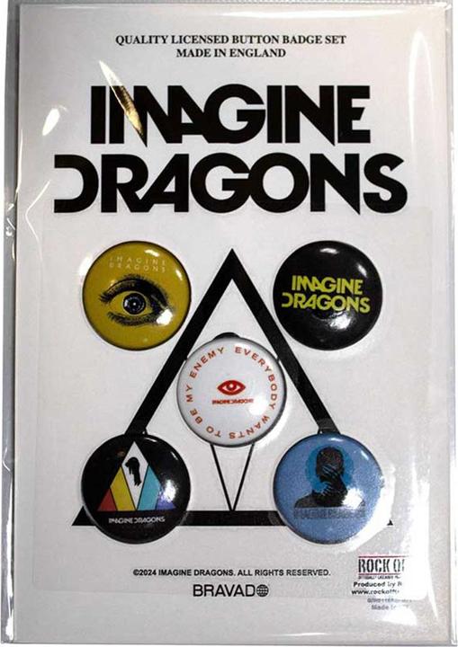 Imagine Dragons Enemy Badge (Pack of 5)