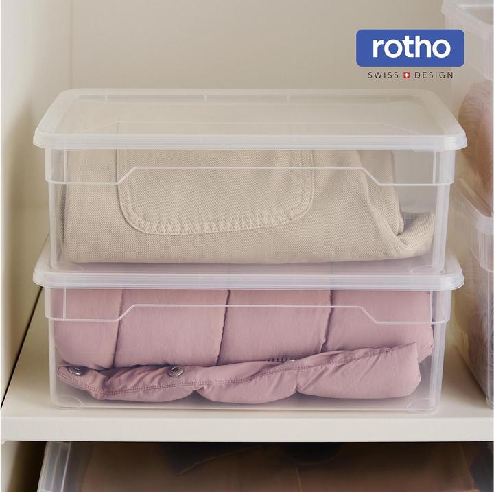 Immagine prodotto Rotho Aufbewahrungsbox Clearbox 5 l, 12 Stück (33.50 cm, 60 l, 12x)