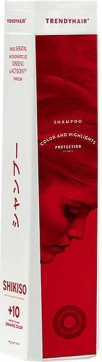 Produktbild Trendy Hair SHIKISO KERATIN & GINSENG bain 300 ml (300 ml, Flüssiges Shampoo)