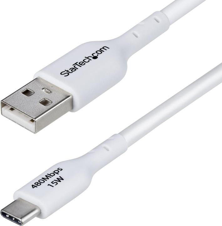 Image du produit StarTech Cable USB-A to USB-C 3m White (3 m, USB 2.0, 15 W)