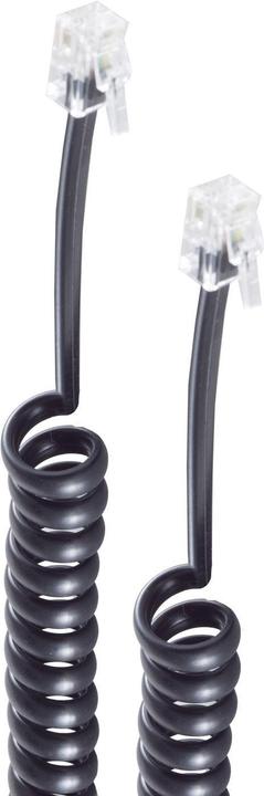 Produktbild Shiverpeaks ®-BASIC-S-Telefonhörer Spiralkabel-Kabel 2x 4P4C, weiss, 2,0m