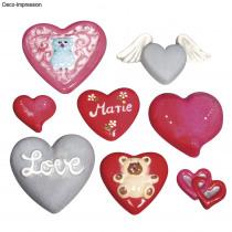 Produktbild Rayher Gieform: Herzen, 8 Motive