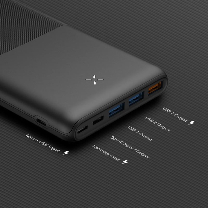 Actual product image Veger S22 Powerbank - 20,000mAh (20000 mAh, 20 W, 20 Wh)