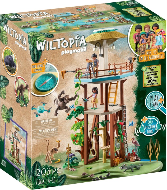 Produktbild Playmobil Forschungsturm mit Kompass (71008, Playmobil Wiltopia)