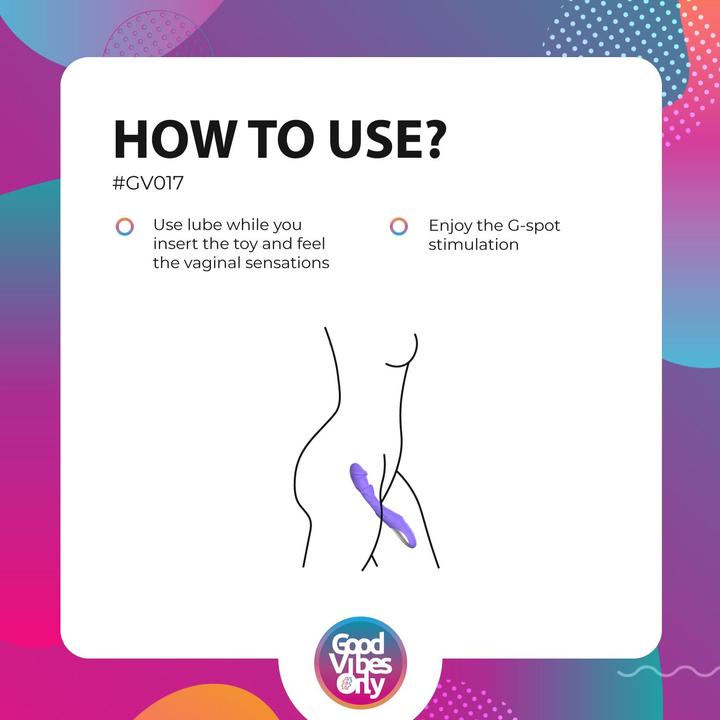 Image du produit Good Vibes Only Flax - Godemiché vibrant avec stimulateur du point G