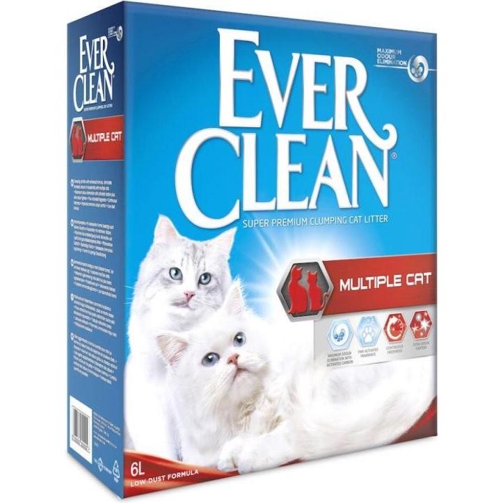 Litière agglomérante EVER CLEAN pour plusieurs chats 