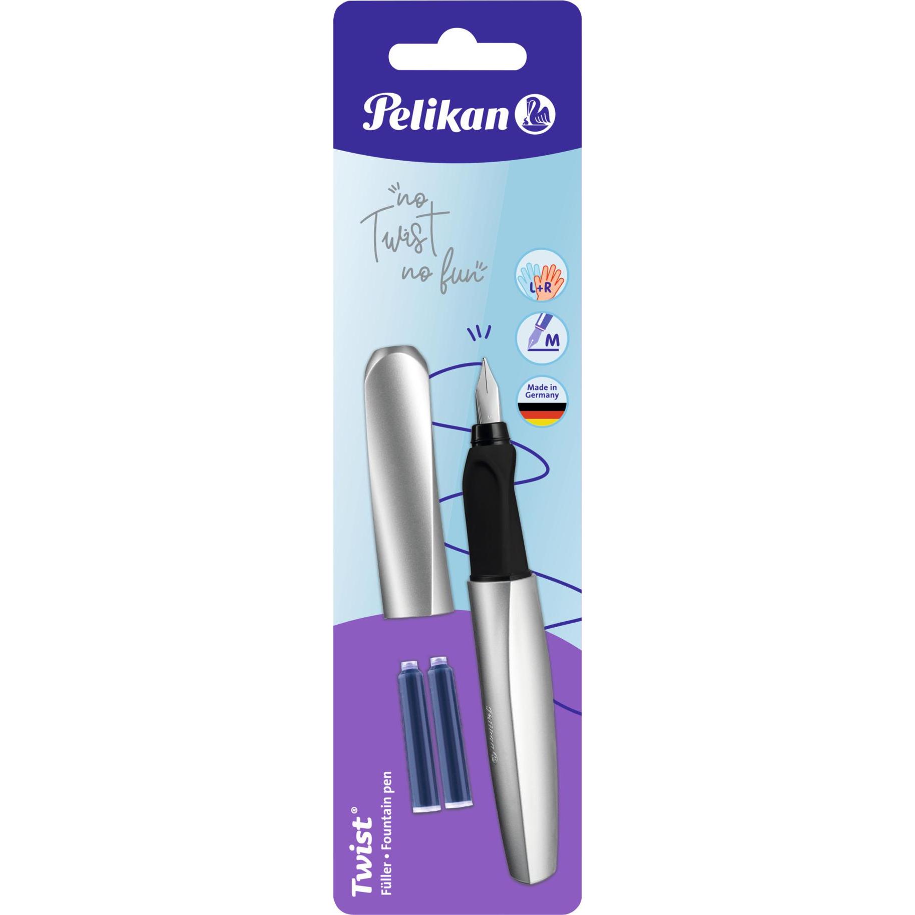 Thumbnail - Pelikan, Schreibstifte, Twist Füha Silver P457 M (Silber, 1 x)