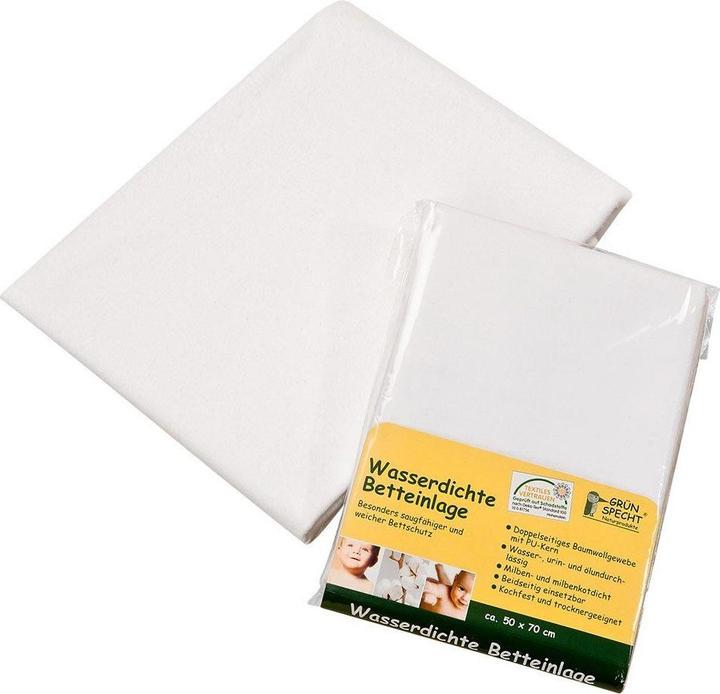 Immagine prodotto Alkemie Grunspecht, rete impermeabile per letto, 50 x 70 cm, bianco, 1 pezzo (50 x 70 cm)