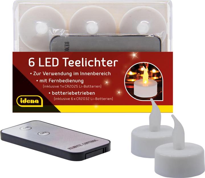 Actual product image Idena LED tea lights (6x)