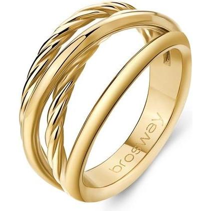 Brosway, Ring, Amy BAY32 bold gold plated ring - Circuit: 60mm, (20, 925 Silber)