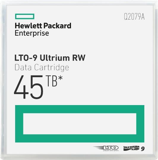 Actual product image HPE LTO-9 Ultrium / RW data cartridge (LTO-9 Ultrium, 18000 GB)