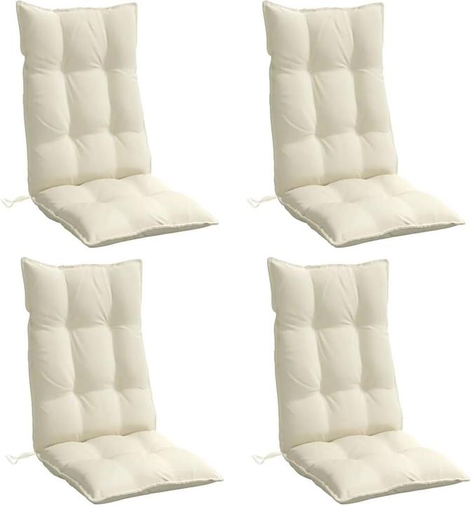 Produktbild VidaXL Hochlehner-Auflagen 4 Stk. Oxford-Gewebe (120 x 50 x 7 cm)